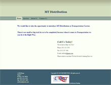 Tablet Screenshot of mtdistributiongroup.com